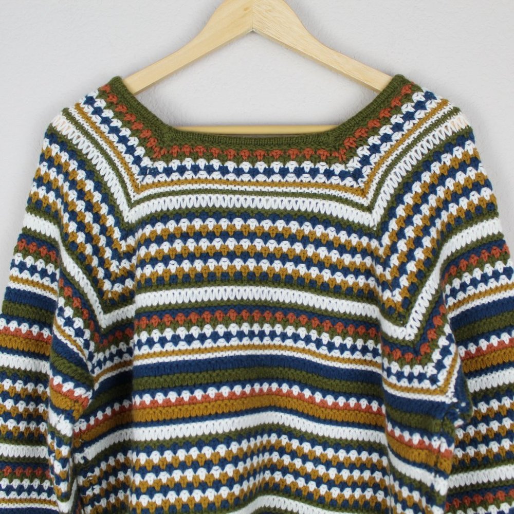NWT Madewell Beechwood Striped Square Neck Sweater - Picture 9 of 10
